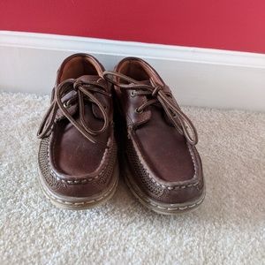 Boys brown Sperry boat/ dress shoes size 7